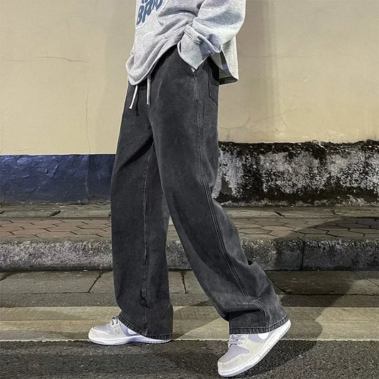 Pantalones Vaqueros Sueltos Coreanos
