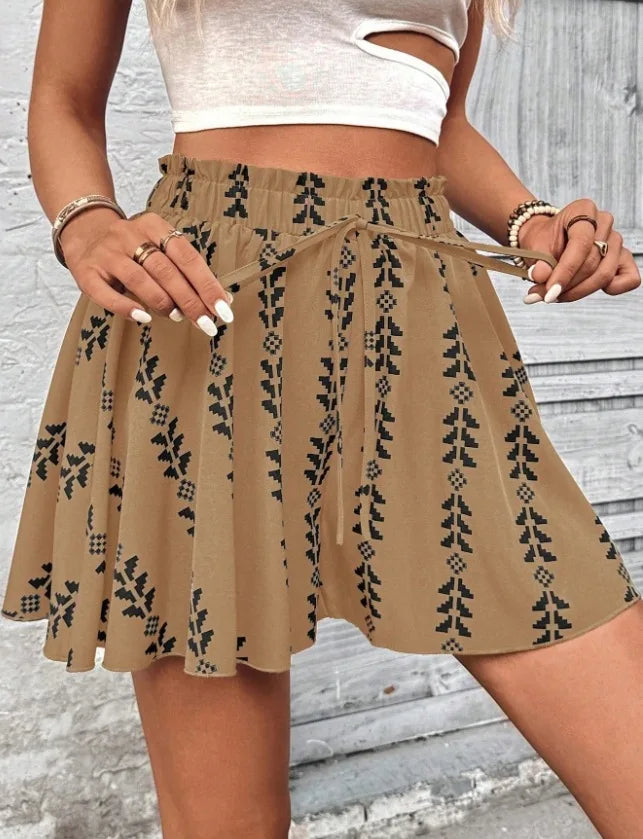 Shorts acampanados Abigail estilo boho