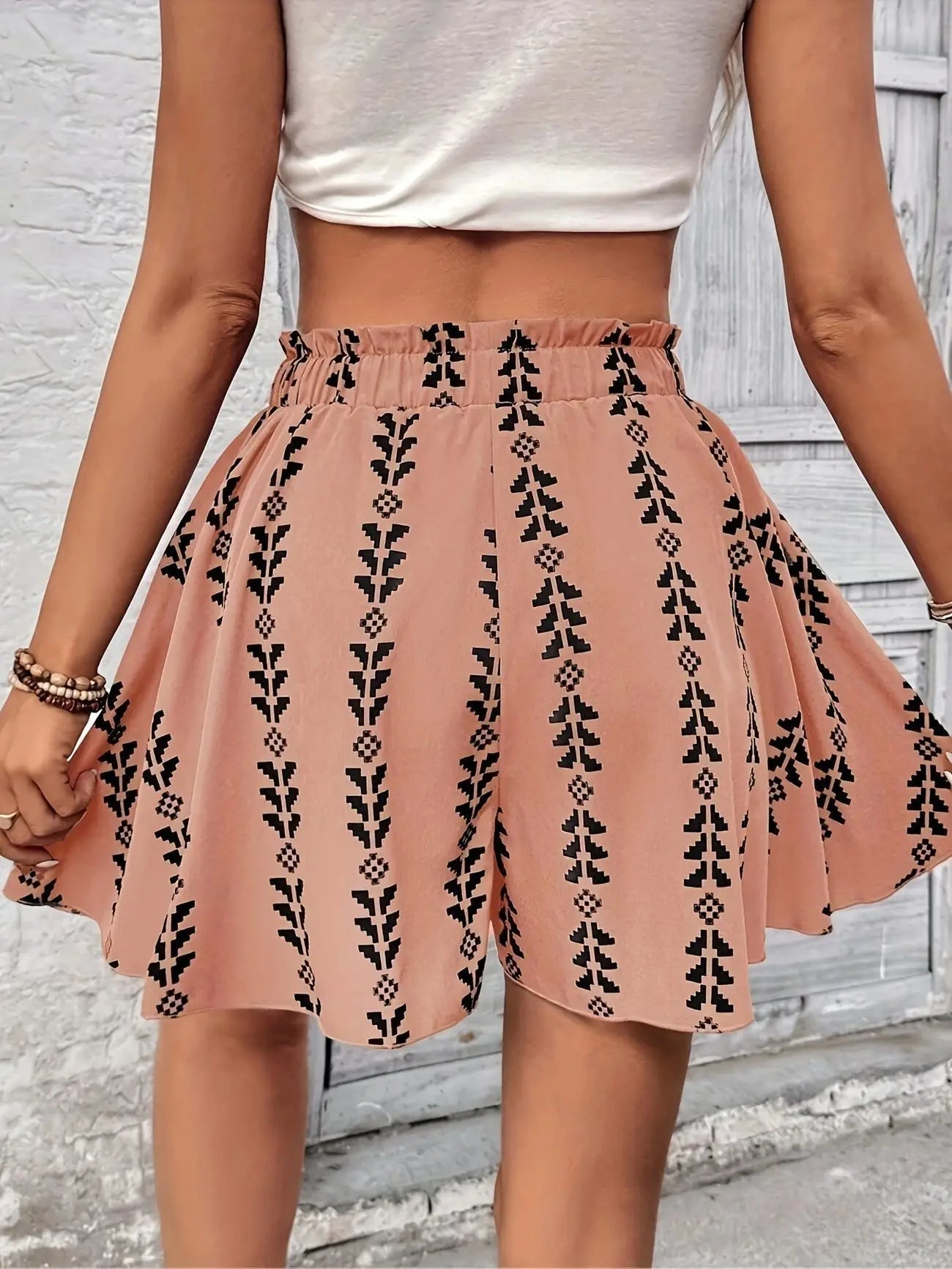 Shorts acampanados Abigail estilo boho