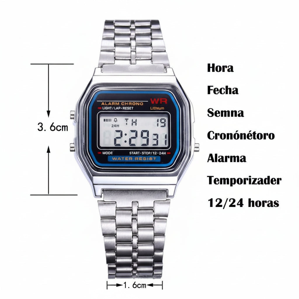 Reloj Unisex Deportivo Digital LED