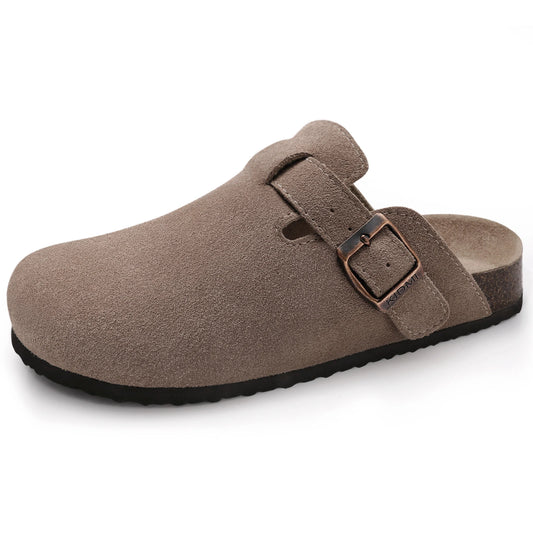 Zuecos de Ante Sintético para Mujer y Hombre