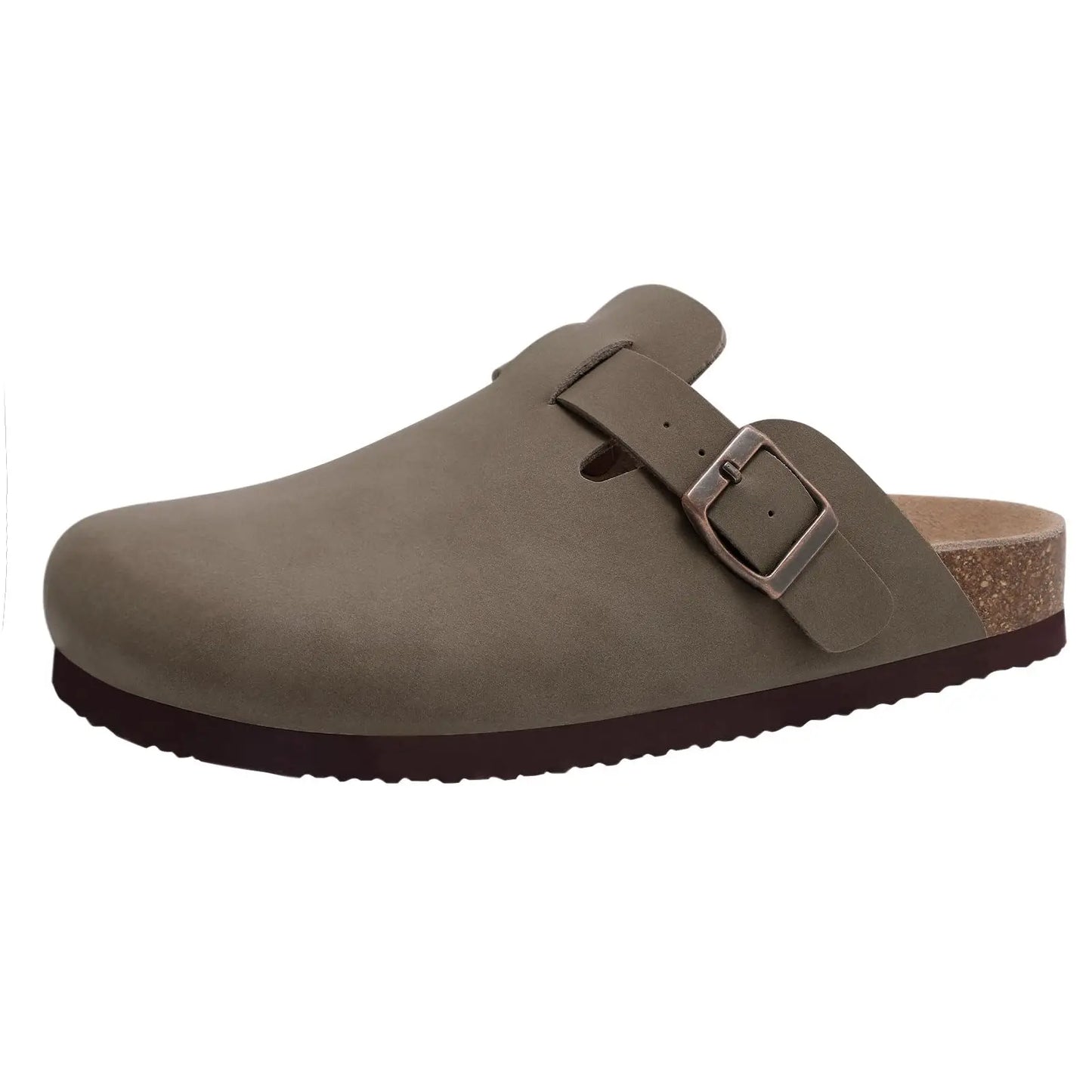 Zuecos de Ante Sintético para Mujer y Hombre
