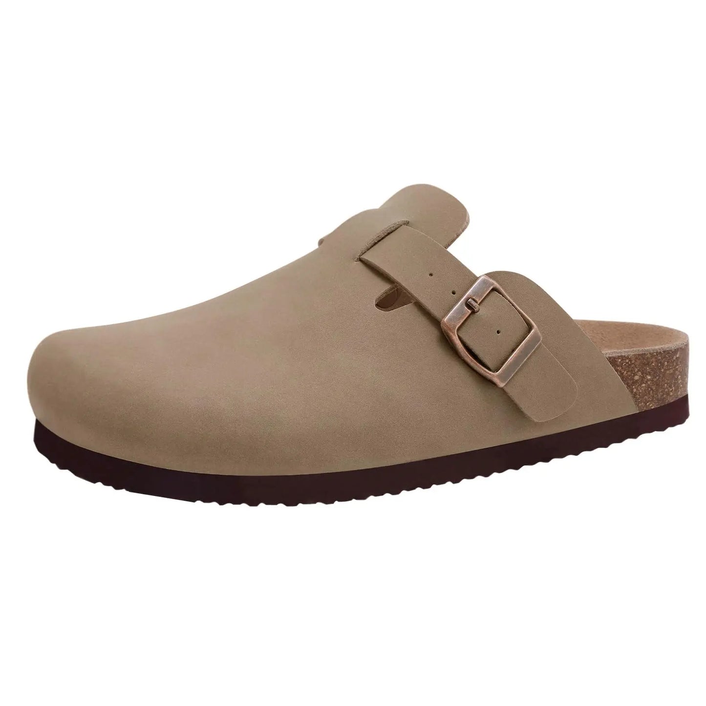Zuecos de Ante Sintético para Mujer y Hombre