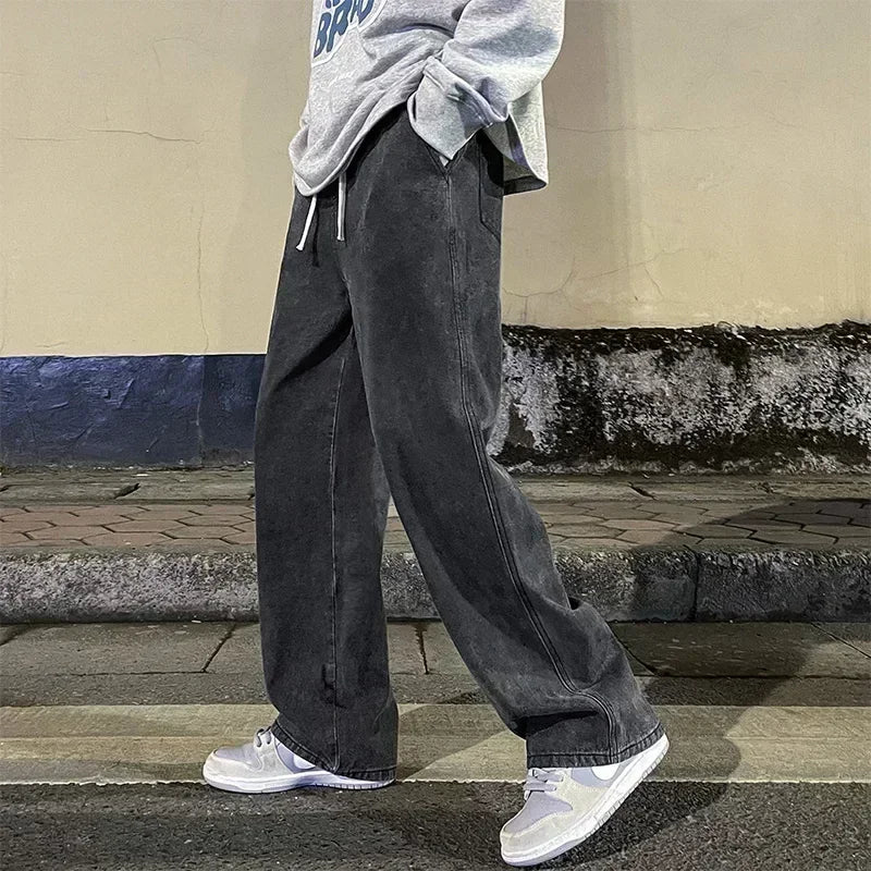 Pantalones Vaqueros Sueltos Coreanos