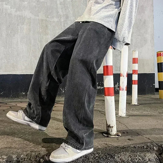 Pantalones Vaqueros Sueltos Coreanos