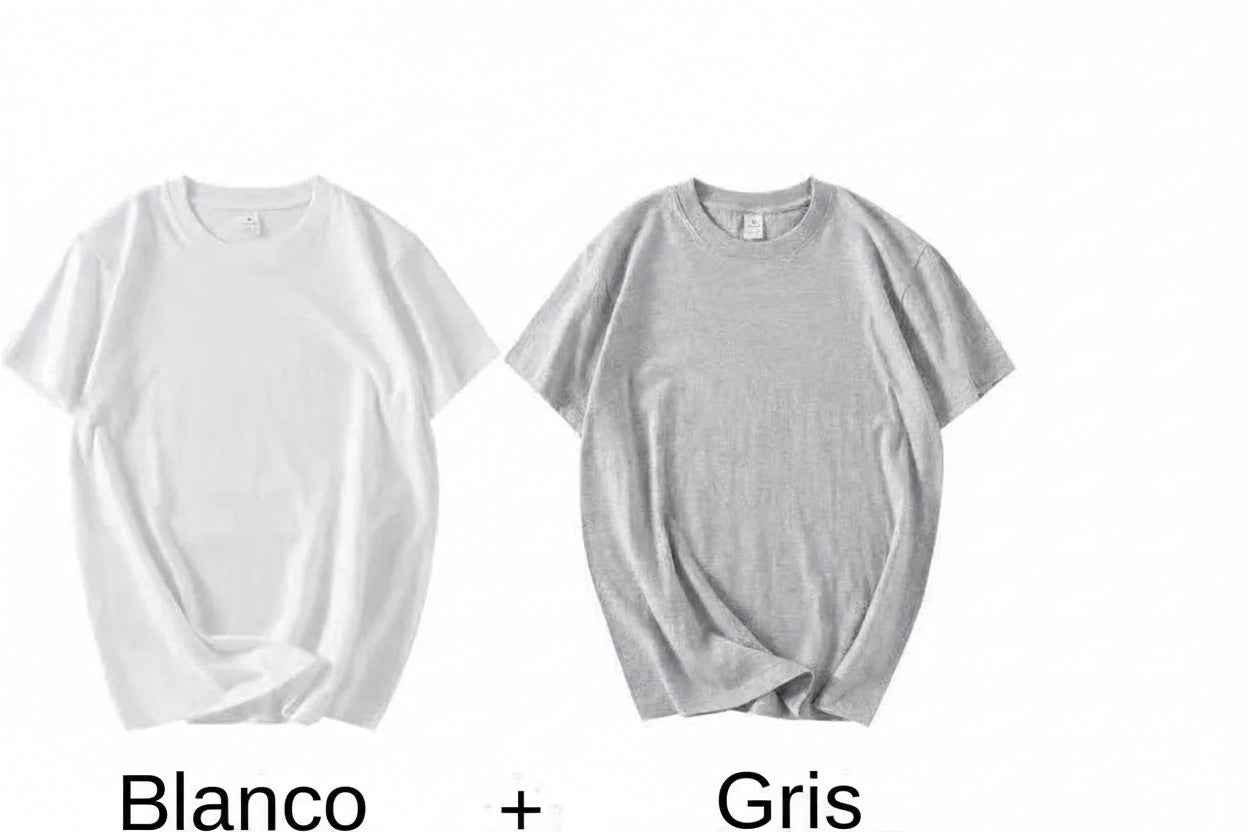Camisetas lisas de algodón 100% para hombre y mujer
