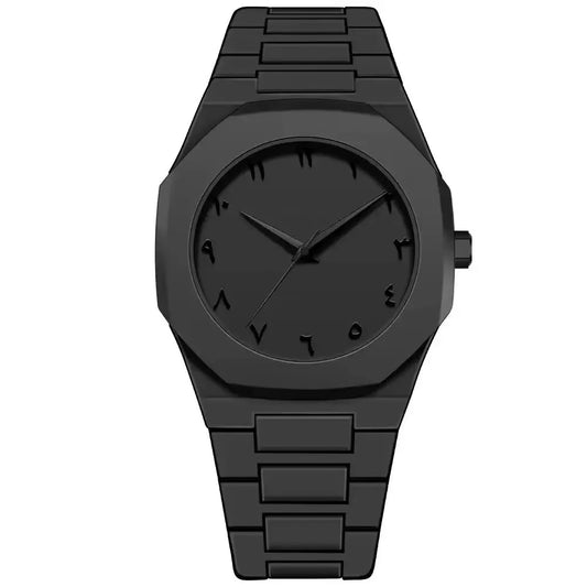 Reloj Digital Árabe Casual con Correa de Goteo de Aceite