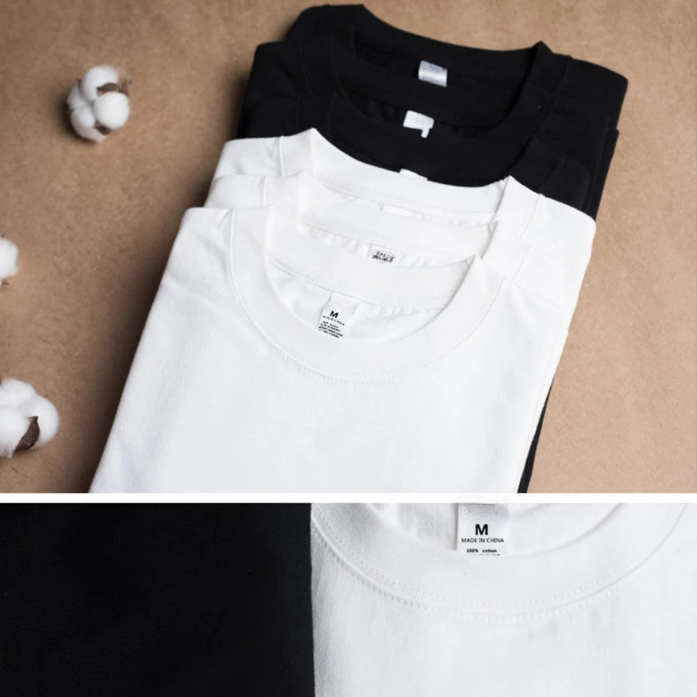 Camisetas lisas de algodón 100% para hombre y mujer