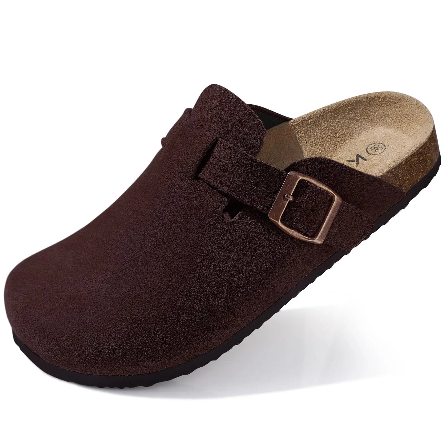 Zuecos de Ante Sintético para Mujer y Hombre
