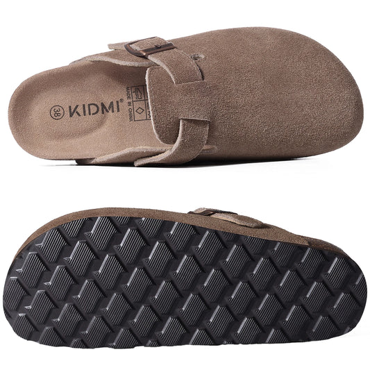 Zuecos de Ante Sintético para Mujer y Hombre