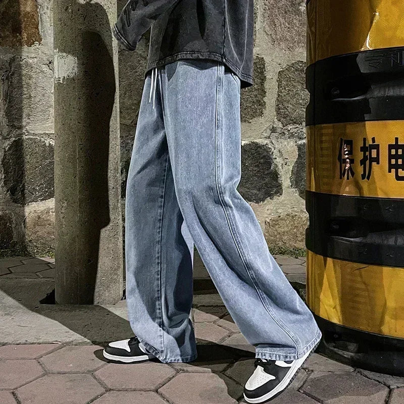 Pantalones Vaqueros Sueltos Coreanos