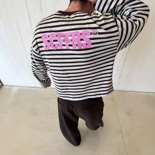 Camiseta de manga larga holgada estilo Y2K