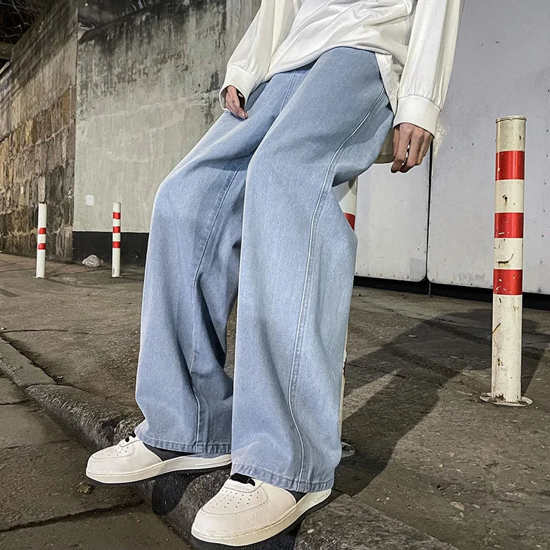 Pantalones Vaqueros Sueltos Coreanos