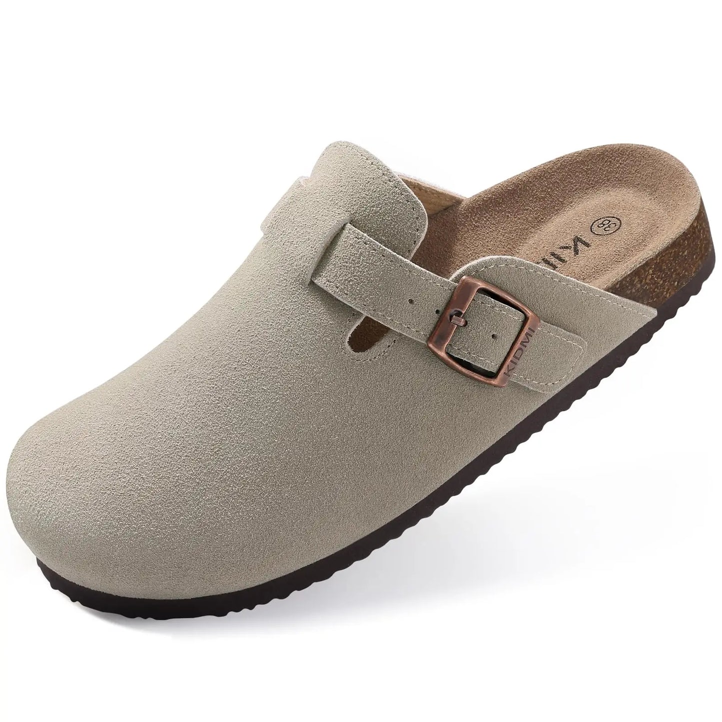 Zuecos de Ante Sintético para Mujer y Hombre