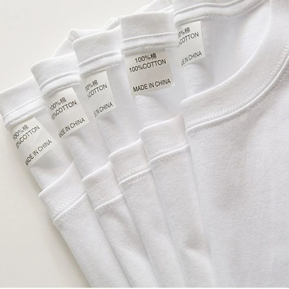 Camisetas lisas de algodón 100% para hombre y mujer