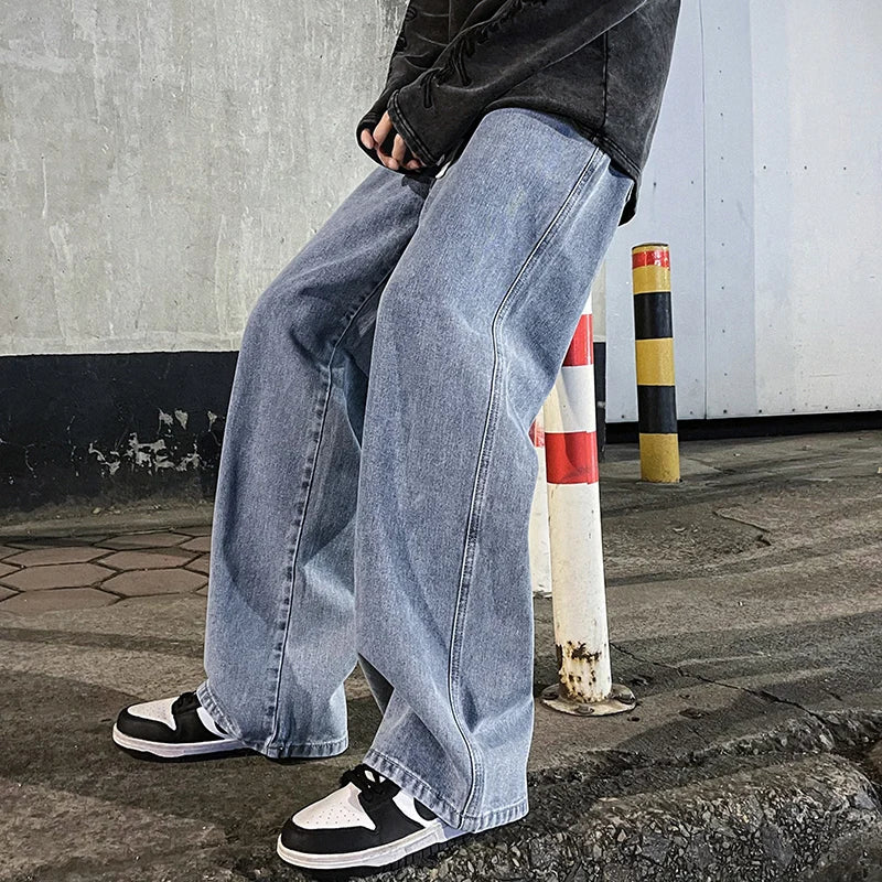 Pantalones Vaqueros Sueltos Coreanos