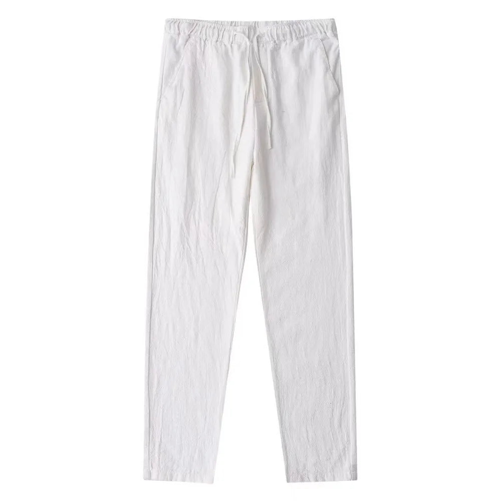 Pantalon de lino y algodón