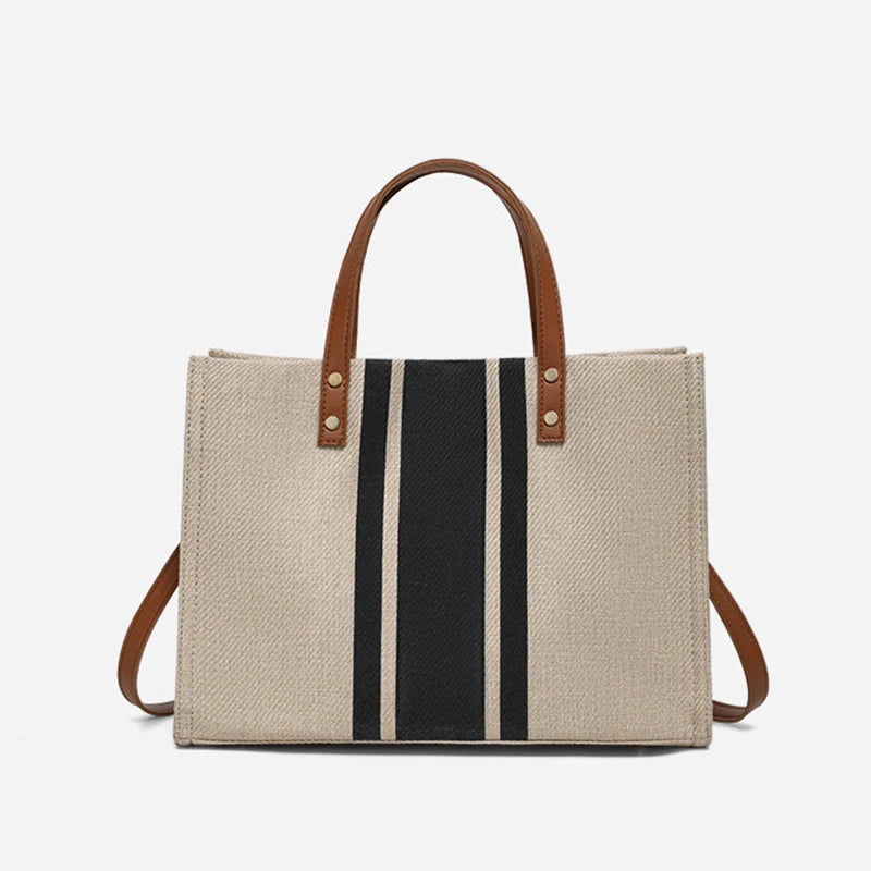 Bolsos de Tela Simple de Rayas